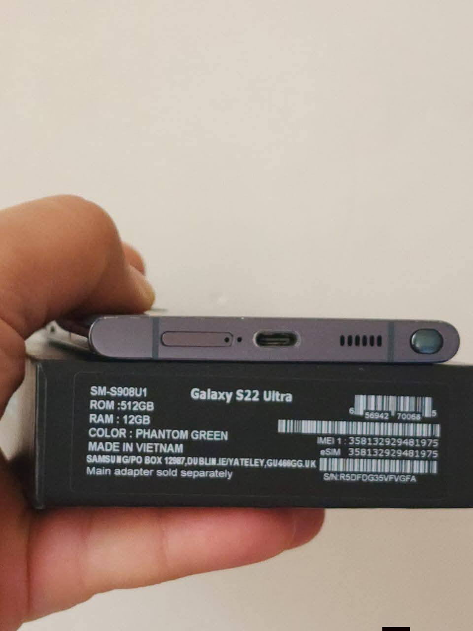 سامسونج  S 22  الترا  زيتوني 

دبل شريحه اوربي 

مكفول من فتح وصيانه

اذكره 512

رام 12+12 =24 

للبيع فقط 

مكاني بابل 

توصيل ماكو 

سعره 570 

اتصال فقط ما موجود على نت 

***********
