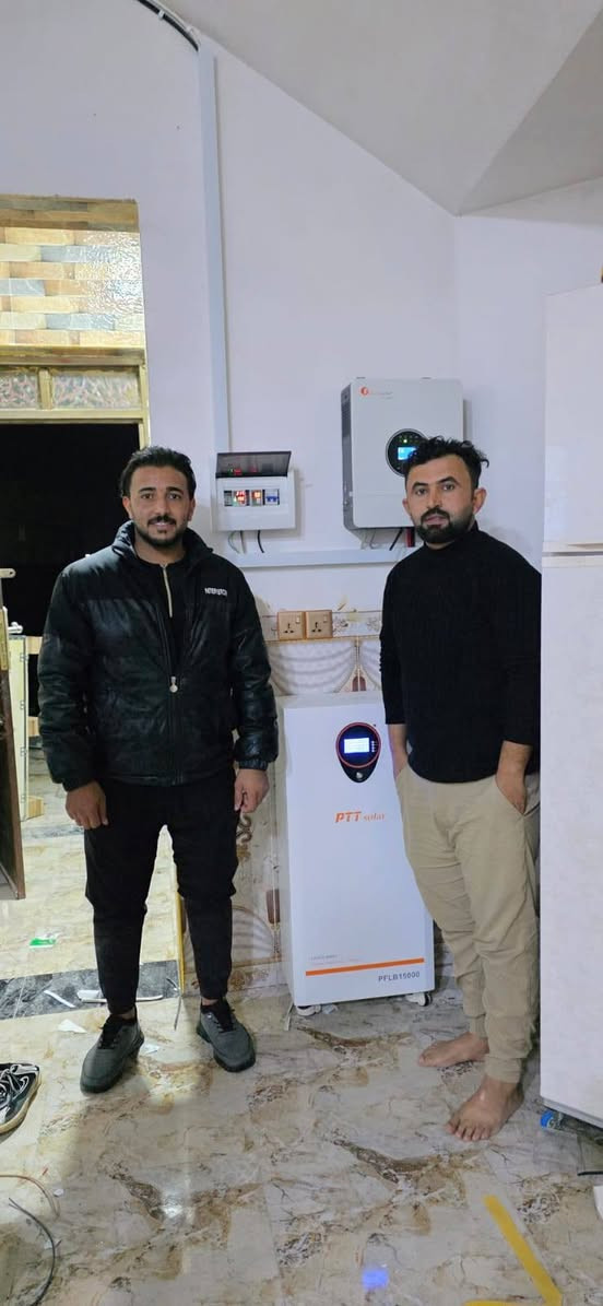 بفضل الله وبحمده قامت كوادر شركتنا (شركة المهندس للطاقة الشمسية) بنصب منظومة طاقة شمسية منزلية لأحد زبائن شركتنا
العرض الاقوى تحطيم الاسعار 🔥 🔥 🔥 🔥 🔥 🔥
العرض الاول 🔥 🔥 🔥
السعر : 3،750،000 نقدا
السعر : 4،750,000 قسط 
القسط الشهري 263 الف فقط
القدرة : 15 نهاري و 15 ليلي 
الألواح: 620 واط ضمان 15 سنة  عدد7
البطارية: ليثيوم حجم 15 كيلو واط ضمان 5 سنة
الانڤيرتر :  حجم 6 كيلو مع واي فاي مدمج ضمان 2 سنة 
العرض الثاني 🔥 🔥 🔥
السعر :  3,250,000 نقدا
السعر :4,250,000 قسط
القسط الشهري 236 الف فقط
القدرة : 10 نهاري و 10 ليلي 
الألواح: 610 واط ضمان 15 سنة  عدد 5
البطارية: ليثيوم حجم 10 كيلو ضمان خمس سنوات
الانڤيرتر :  حجم 6 كيلو مع واي فاي مدمج ظمان 2 سنة
العرض الثالث 🔥 🔥 🔥
السعر : 2،500،000 نقدا
السعر : 3,500,000 قسط 
القسط الشهري 194 الف فقط
القدرة : 10 نهاري و 7 ليلي 
الألواح: 620 واط ضمان 15  سنة عدد5
البطارية: ليثيوم حجم 7 كيلو ضمان خمس سنوات
الانڤيرتر : حجم  4 كيلو ضمان 2 سنة 
العرض الرابع 🔥 🔥 🔥
السعر : 2،150،000 نقدا
السعر : 3,150,000 قسط
القسط الشهري 175 الف فقط
القدرة : 8 نهاري و 5 ليلي 
الألواح: 620 واط ضمان 15 سنة  عدد 4
البطارية: ليثيوم حجم 5 كيلو ضمان خمس سنوات

 #شركة #المهندس #للطاقة #الشمسية 
كركوك - الحويجة - شارع المشاتل قرب جامع كامل الحاج صكر مجاور شركتي الدليان والصبحي للحجم والعمرة 

***********

للحجز و الاستفسار
مدير شركة المهندس للطاقة الشمسية  
ربيع سامي الجبوري 
⁨ ***********
مهندس سعد 
***********
انور الفرحان 
مدير المبيعات 
***********
مهندس الصيانة 
عزيز الفرحان 
***********
 عمر الفرحان 
***********
