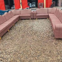 ديوان ١٠ مقاعد • كتان سفنج ٧سم • الصويرة