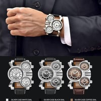 التاج الذهبي للساعات الرجالية  يت يتوفر ساعات غريبه تتكون من ثلاث مكائ...