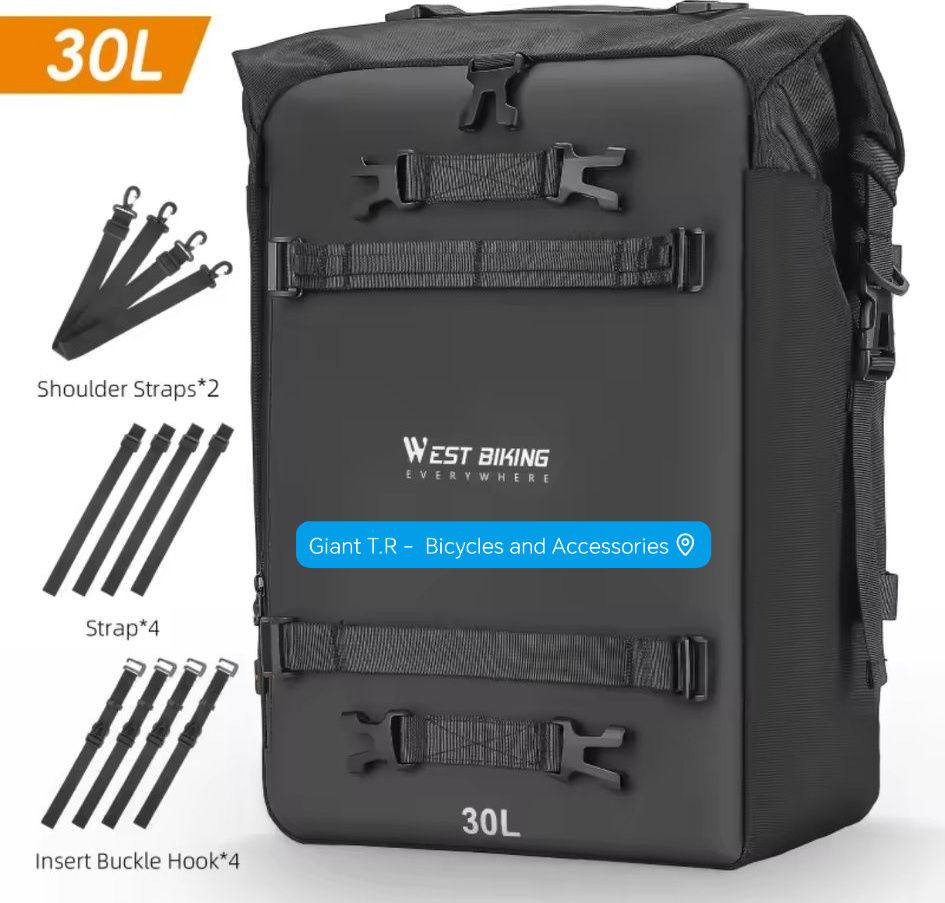 📍 ما شاء الله لاقوة الا بالله العلي العظيم 📍

📥 تم بعون الله وفضله وصول وجبة جديده من 👇👇

الوجبه الجديده 2026 : رقم المنتج 6

®️WEST BIKING ✅  ملوك الترحال 👑

​🏁 رفيق الطريق الذي لا يخذل.. حقيبة المغامرات من West Biking وصلت الآن! 💨

​لمحترفي الـ Touring وعشاق المسافات الطويلة، نعلم أن الطريق يحتاج لتجهيز "ذكي" وليس مجرد حقيبة عادية. هل تبحث عن التوازن المثالي بين المتانة، السعة، والانسيابية؟

​لقد وصلت الآن حقيبة West biking Side Bag بنظامها المعياري (Modular) الذي يمنحك المرونة الكاملة في تنظيم رحلتك، سواء كنت في جولة داخل المدينة أو تخوض مغامرة عابرة للحدود.

​🛠️ ما الذي يجعل هذه الحقيبة خيارك الأول؟

💪 ​متانة بلا حدود: مصنوعة من مزيج تقني متطور (500D Mesh Cloth Pvc + 900D Nylon) لمقاومة استثنائية للتمزق والظروف الجوية القاسية.

🤔 ​تصميم Modular ذكي: تمنحك القدرة على الدمج والتعديل حسب حاجتك، مما يجعلها قطعة مرنة جداً تتناغم مع هيكل الدراجة.

🎖️ ​ثبات فائق: مزودة بتصميم شبكي مانع للانزلاق (Anti-Slip Mesh) لضمان استقرارها التام حتى في المنعطفات الحادة والطرق الوعرة.

🏯 ​سعات تخزين متنوعة: تتوفر بخيارين لتلائم احتياجاتك؛ سعة 20 لتر (بوزن 806 جرام) أو سعة 30 لتر (بوزن 910 جرام).

📐📏​أبعاد هندسية دقيقة: تأتي بمقاسات (26×15×39 سم) للحجم الصغير و (29×20×41 سم) للحجم الكبير لضمان سعة حقيقية دون التأثير على توازن الدراجة.
​عملية وسهلة الحمل: تتضمن حزام كتف قابل للإزالة، مما يسهل عليك حملها كحقيبة كتف أنيقة عند التوقف والابتعاد عن الدراجة.

🚀 ​إطلالة احترافية: متوفرة باللون الأسود الملكي الذي يناسب جميع أنواع وألوان الدراجات النارية.
​🔥 الكمية محدودة جداً لهذا الإصدار التخصصي!

#جاينت_تي_أر_لاتحتار #متجر_معتمد_منذ_2018
#نختصر_عليك_هم_التجربة_ونعطيك_قمة_الرفاهية
#خبرة_في_المجال_أكثر_من_10_سنوات
#غايتنا_خدمتكم_لأقصى_الحدود
#كل_ما_يحتاجة_الدراج_الهوائي_في_مكان_واحد
#اصنع_قصتك_مع_جاينت_تي_أر
#صيانه_احترافيه #اكسسوارات #ادوات_احتياطية #طلب_مسبق_خاص #فرق_دراجات #تجهيز_الفرق #SHIMANO #WEST_biking #MAXXIS #GIANT #SCOTT #TREK #MSC #FORMAT #CANNONDALE #UCI 

®️ Giant T.R -  Bicycles and Accessories . 🚴‍♂️

🔴العنوان : بغداد / نفق الشرطه / مقابل المشاتل / مجمع الدراجات الهوائيه  . 

🔴للأتصال و الاستفسار :  
*********** 📲
*********** 📲

🔴 توصيل : بغداد + المحافظات ( مركز + اطراف ) . 

لسنا الوحيدون ... لكننا بكم الأفضل ان شاء الله ♥️

🥇🥇🥇🥇🥇🥇🥇🥇🥇🥇🥇🥇🥇🥇🥇🥇
