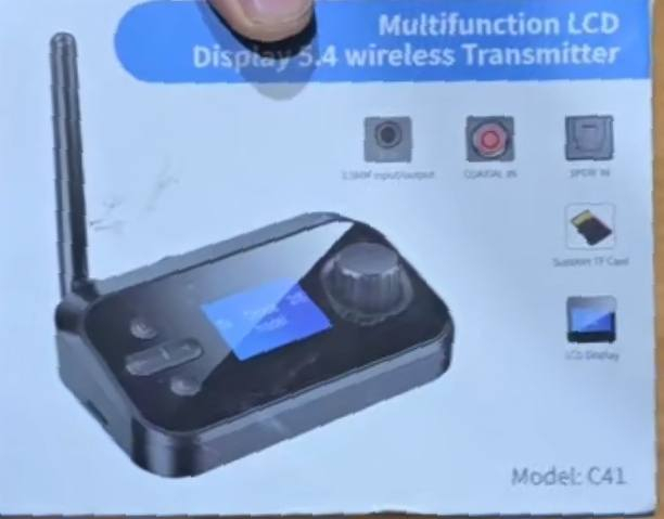 متوفر جهاز إرسال واستقبال بلوتوث متعدد الوظائف مع شاشة LCD، طراز C41. 
التقنية: يعمل بأحدث تقنيات بلوتوث 5.0 أو 5.4 حسب الإصدار، لتوفير اتصال سريع ومستقر. 
الوظائف: يعمل كجهاز إرسال (TX) لتوصيل التلفاز أو الكمبيوتر بسماعات بلوتوث، أو كجهاز استقبال (RX) لتشغيل الموسيقى من الهاتف على سماعات سلكية أو نظام صوتي للسيارة. 
شاشة LCD: شاشة ملونة مدمجة تتيح لك رؤية الوضع الحالي بوضوح (TX, RX, USB, إلخ). 
المميزات: يدعم تشغيل بطاقة TF، راديو FM، والاتصال بجهازين بلوتوث في وقت واحد. 
السعر 15
يوجد توصيل الى جميع محافظات العراق
@أبرز المعجبين


**إذا كنت صاحب هذا الإعلان وتريد حذفه لأي سبب، رجاءا أرسل رسالة إلى الدعم الفني**