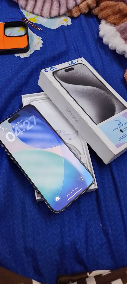 ايفون 15 برو ماكس
شرق اوسط ذاكرة 256 بطارية 93 تلفون بلادي شخط شخط مابي 
بي درع كاميرا بالاضافة الى شاشه ضد كسر ليوم خليتهن اله ملحقاته وشاحنه كلها وياه مكاني بغداد السيدية واتساب ***********
قفل مليون و 200
