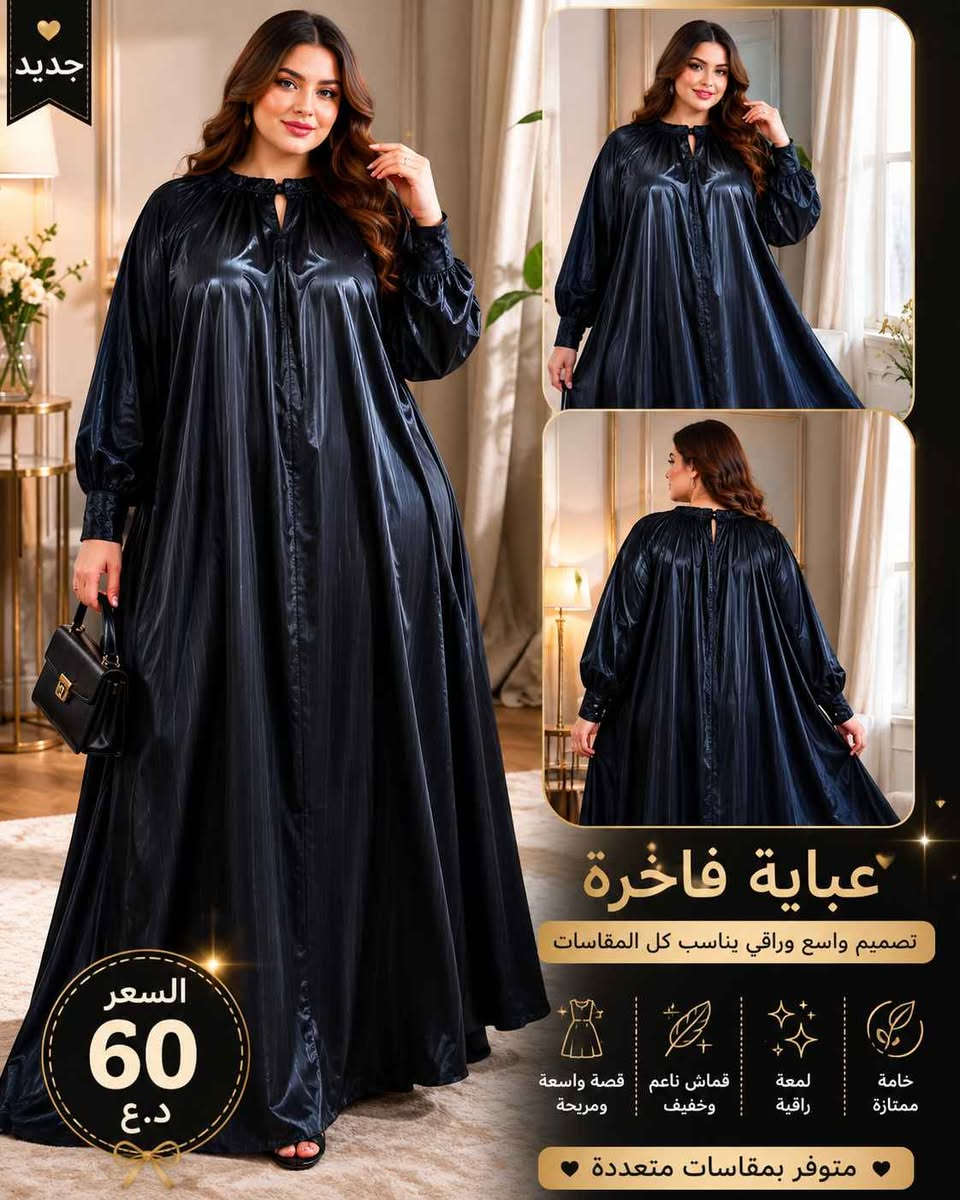 عبائه كتف ستن حرير استيراد الإمارات
متوفر القياس العادي والخاص بغداد, العراق


**إذا كنت صاحب هذا الإعلان وتريد حذفه لأي سبب، رجاءا أرسل رسالة إلى الدعم الفني**