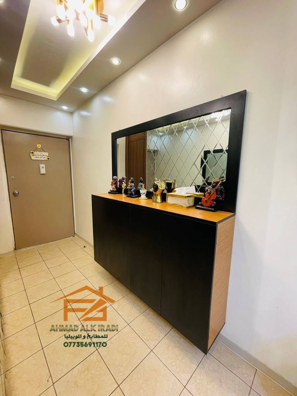 🪙  من أعمالنا  🪙
تصميم وتنفيذ جزامة ومرايا تعليق
✨️ خشب Mdf ڪامل 
 حسب طلب الزبون 
 🌀 من أرقى أنواع الخشب 
موديل عملي و أنيق 

 🪵 ومستعدين بتجهيزكم بكافة الموديلات حسب طلبكم 
بأفضل أنواع الخشب أو الالمنيوم ..

🔱 مع ضمان الجودة والمتانة و جمال التصميم  👏💪
تجدونها فقط عند #الڪرادي_للمطابخ_والموبيليا  🤩🤩
🔻
🌇 العنوان // قريب من حلويات برهومي 
(حلويات برهومي اكو شارع بصفهم تدخلون بي وتتصلون بينا ندليكم على المعرض ....

🔽
📲 للاتصال والاستفسار ،،، ((( *********** )))
احمد الكرادي ↩ متوفر واتس 

⭕ او مراسلة الصفحة وسيتم الرد بأسرع وقت مع فائق التقدير  🌹
