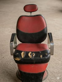 كرسي حلاقة • جلد دوشمه • جديد