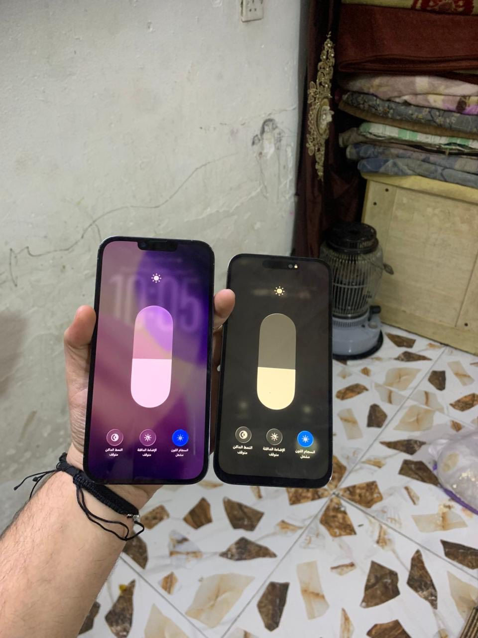 14برو ماكس
256بطاريه79

ماستر شرق اوسط 

ألون البنفسجي كله شغال

كامرات✅اتصال ✅سيمكرت✅فيس متوقف الباقي مكفول  النضافه كدامك مابي مشكله الجهاز

السعر500وبي مجال 
الثاني 

13برو ماكس

256بطاريه100مستبدل

ألون البحري كله شغال 

كامرات ✅اتصال✅سيمكرت✅فيس يشكل مرات يشتغل ومرات لا✅بدون عطل أو مشكله     نضافه قويه

شاشه 3خيارات مستبدل مال شركه شرط 

120هيرتز وين متريد افحص  

السعر475وبي مجال

مكاني بغداد مدينه الصدر الاجهزه يرهمن مراوس ويرهمن بيع راسلني وتدلل رقمي ***********
