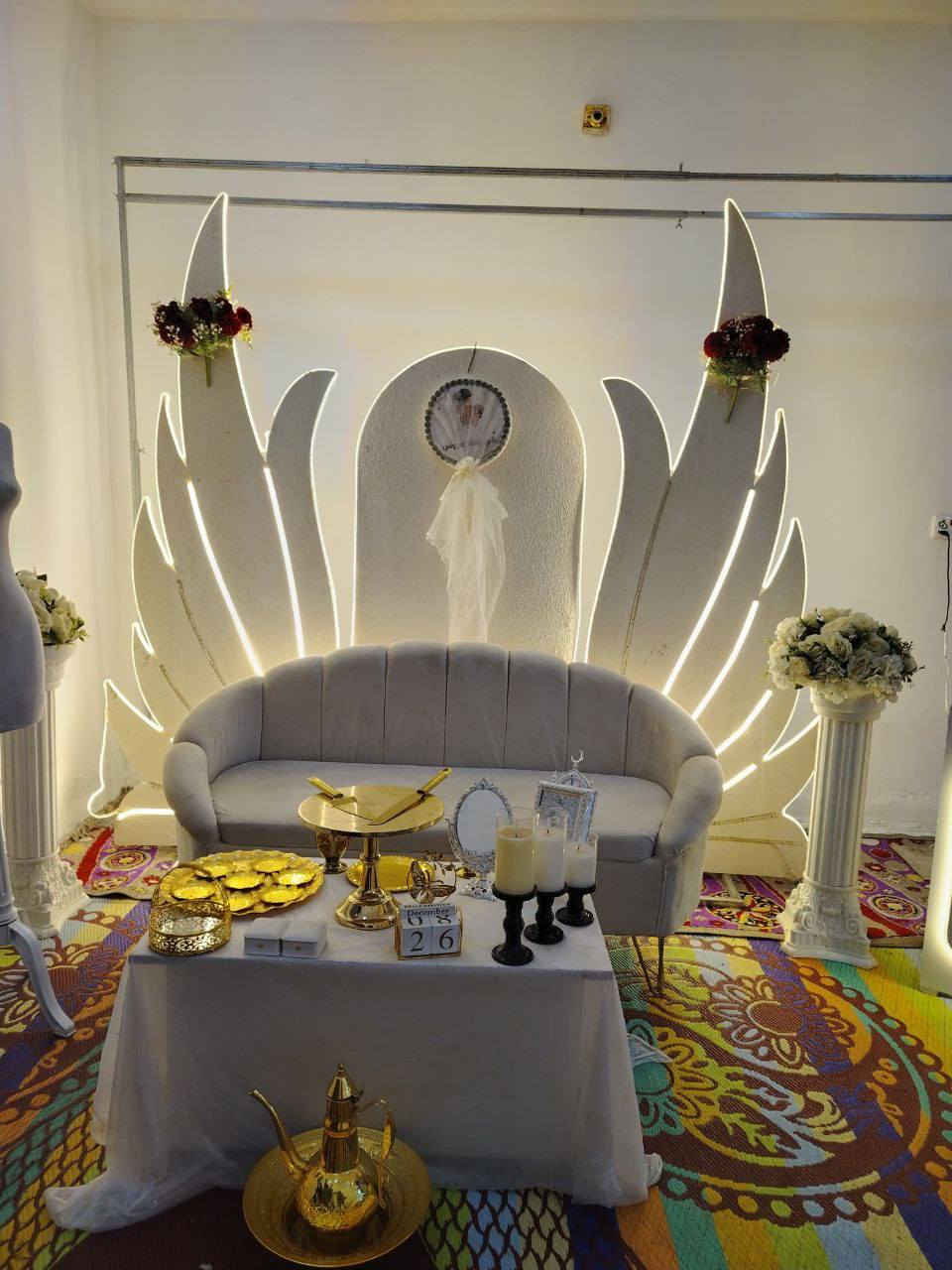 كوشات النهروان
مستعدين تجهيز كافة المناسبات
 بأحدث واجمل الكوشات
وكامل الملحقات والاضافات
يوجد توصيل داخل جميع مناطق بغداد
للحجز والاستفسار التواصل مع الرقم بي واتساب ***********
