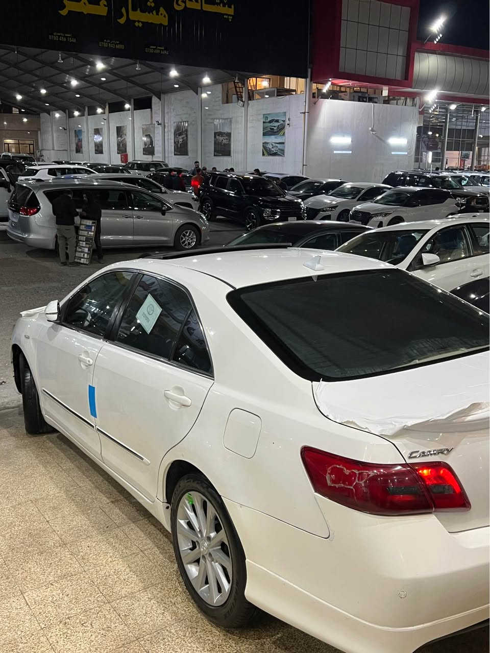 سلام عليكم 
تويتا كاميري
موديل (٢٠٠٨)
سياره كيرو معرك كوله بشرت
اربعه تايرات جديد
رقم سنويه كولي جديده
سياره رقم اربيل
مكينه ما مفتوع
قطعتين مصبوغ
سعر ١٠٤$قفل
لي معلومات ازياد
***********واتس اب فايبر أربيل, العراق
