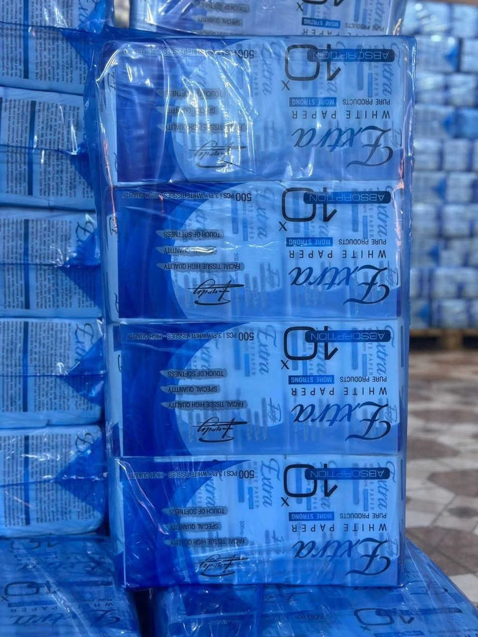 بسم الله الرحمن الرحيم
توفر جميع قياسات المناديل الورقيه بسعر جمله الجمله 
1_ مناديل الودق 800 سحبه 30 باكيت في الباله
2_ مناديل اكسترا 700 سحبه 40 باكيت في الباله 
3_ مناديل فان 600 سحبه 40 باكيت في الباله 
4_ مناديل سنابل 600 سحبه 40 باكيت في الباله 
5 _مناديل اكسترا 500 سحبه 40 باكيت في الباله
6 _مناديل فان 400 سحبه 40 باكيت في الباله 
————————————————————————
اسعار مناسبه جمله الجمله 
اقل كميه 100 باله داخل بغداد 
يوجد توصيل لجميع المحافظات العراق اقل كميه سياره كامله 

للأستفسار الاتصال على الرقم  او واتساب  ***********
