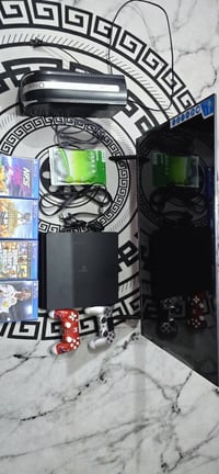 تجميعه كامله البيع  جهاز بلي 4سلم نص تيرا جهاز جديد ما مستخدم شي قليل ...