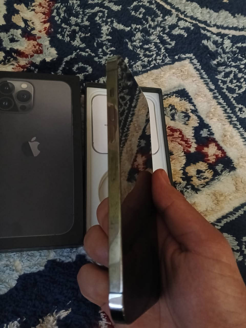 ‏📱iPhone 13 Pro Max
‏📱آيفون ١٣ برو ماكس
‏🖤 اسود طافي مميز
‏💦وتر بروف 
‏📀ذاكرة 256                 
‏🔥جهاز نظيف ومرتب 
‏🔋بطارية 85بلاد 
‏سعر  700 وبي مجال بسيط كلش 
‏📍مكاني بغداد 
‏📞خاص او اتصال ***********
