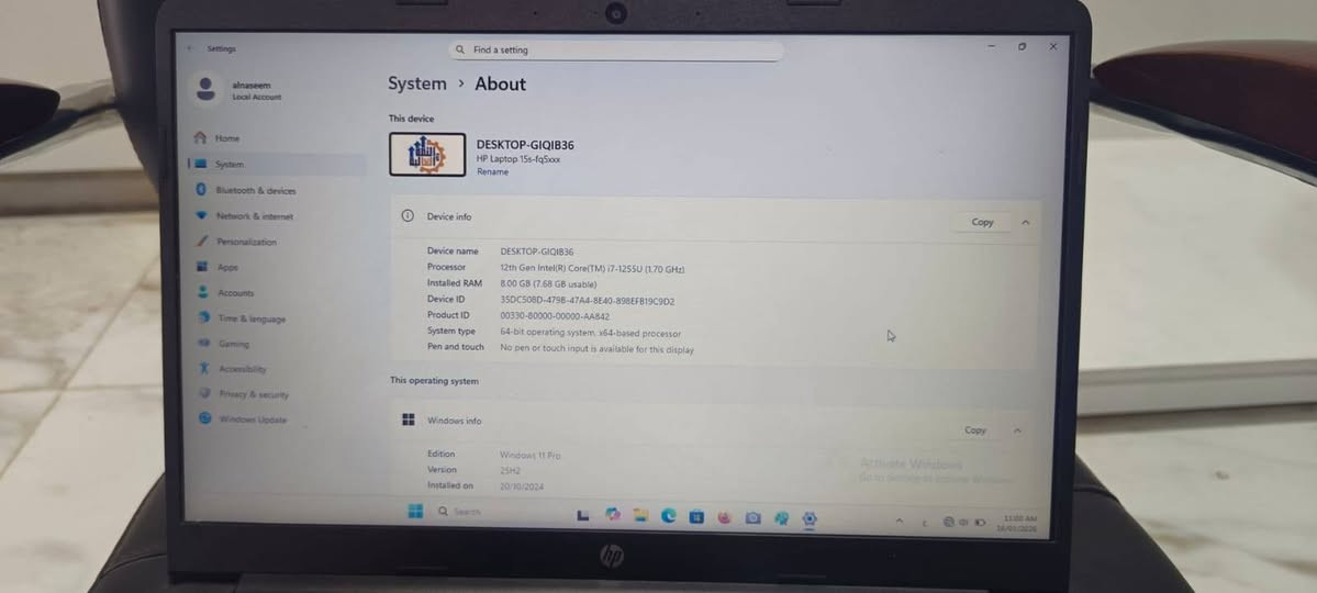 السلام عليكم متوفر ٣ لابتوبات شرط نظاف وموصفات للبيع  كلة ماركت hb
#للااستفسار الاتصال على الرقم ***********
