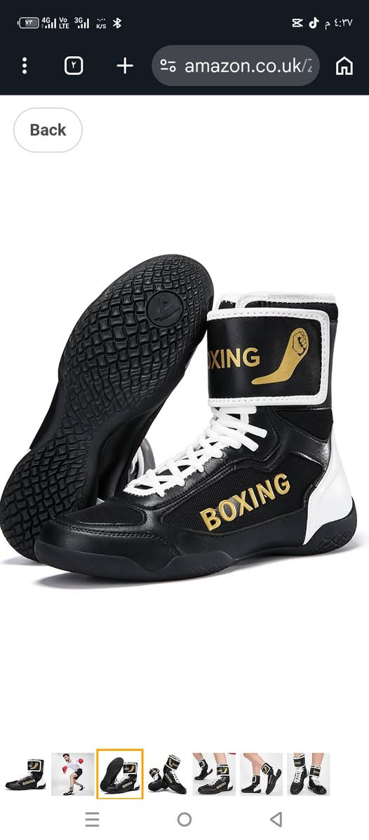 🔥 حذاء ملاكمة جديد للبيع  قياس 39🔥
حذاء Boxing عالي الجودة، خفيف ومريح، رقبة عالية لدعم الكاحل وثبات قوي بالحركة.
مثالي للتمرين والنزالات 💪🥊
اللون: أسود وأبيض بكتابة ذهبية

💰 السعر: 20 الف مع التوصيل


**إذا كنت صاحب هذا الإعلان وتريد حذفه لأي سبب، رجاءا أرسل رسالة إلى الدعم الفني**