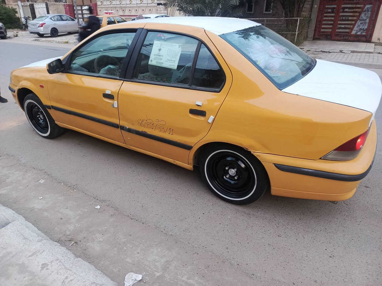 السلام عليكم. سمند للبيع  موديل  2010. هزة جديدة ارقام جديدة.  سيتدارة خير من الله  تبريد
بيهة خياسات معمرة واكو ممعمرة   طخه فقط ربع الجاملغ الامامي الايمن. بيهة بارد باب الخلق السائق 
مكينه كير كلج نعمه من الله  صدرهة نظيف بيهة فقط دبل مال مشط  طكطكه شي قليل. للمعلمات أكثر اتصل  ***********    السعر 28 بيهة مجال قليل  سيارة باسمي  مكان السيارة الدولعي قرب جسر الخطيب
