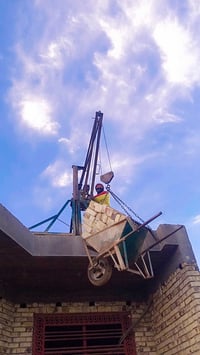 ونش تصعيد • مواد البناء