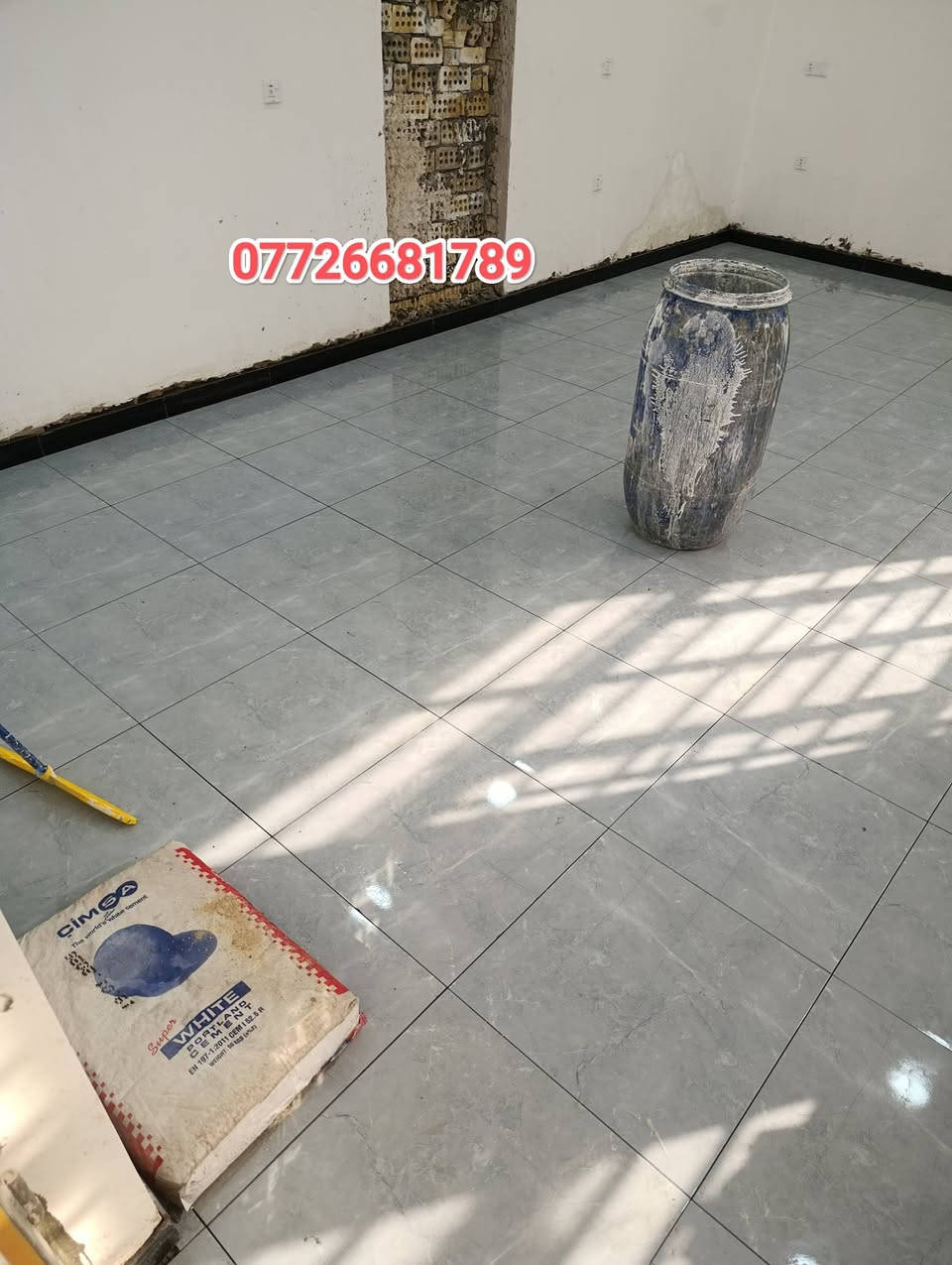 سلام عليكم
كادر عمل 2 خلفات لكافه اعمال السيراميك والبورسلين والدروجه ولكافه اعمال الأرضيات والترميم 

العمل بغداد 

رقم الهاتف***********📞***********
