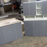 كاونتر MDF • متر و٢٠ • سنك متر و٢٠