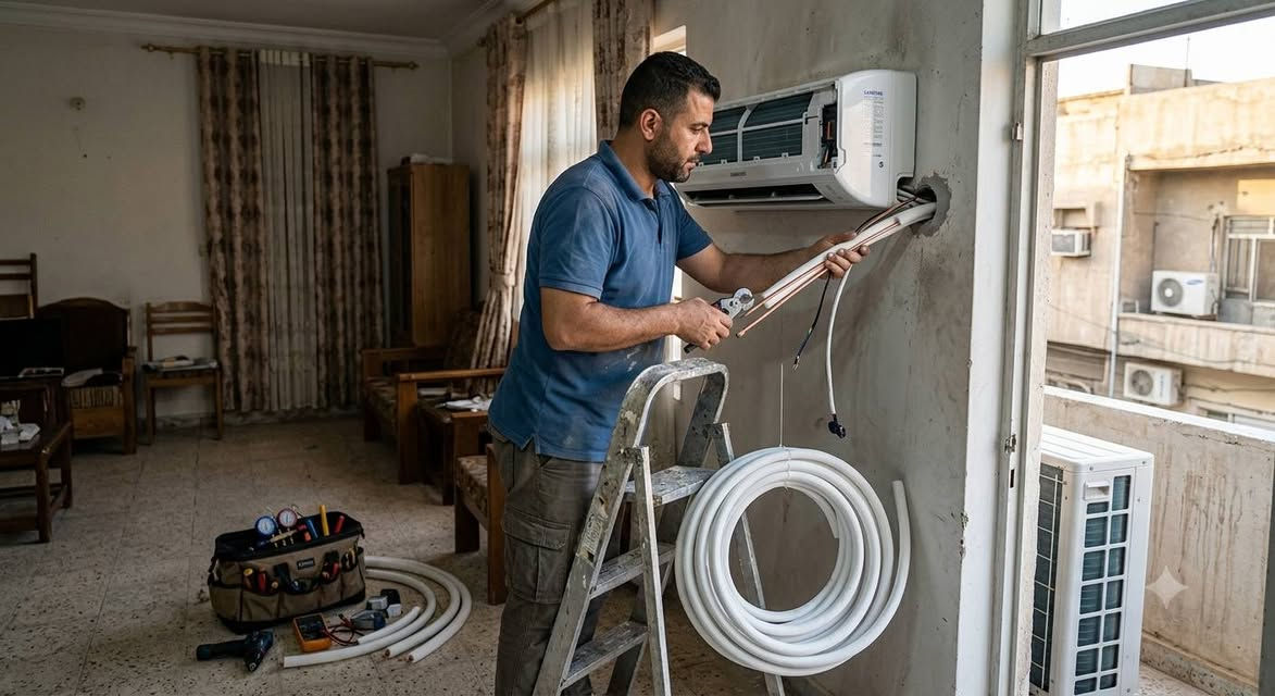 ليش تختارنا لنصب سبلتك؟
​دقة بالعمل: نحدد المكان الأفضل للقطع الداخلية والخارجية لضمان أعلى توزيع للبرودة.
​أدوات حديثة ومتكاملة: نستخدم أفضل المعدات لعمل الفتحات وتوصيل البواري بدون أي تشويه للجدران.
​ترتيب ونظافة: نضمن لك إخفاء الوايرات والبواري بترتيب عالي ومظهر لائق بالبيت.
​فحص الغاز والكفاءة: ما نطلع إلا والسبلت شغال ويثلج، ونفحص ضغط الغاز والتوصيلات للتأكد من عدم وجود أي ليك (تسريب).
​التزام بالمواعيد: وقتك غالي علينا، نجي ونخلص الشغل بالوقت المتفق عليه بالضبط.
​📞 للحجز والاستفسار:
تواصل معنا مباشرة عبر رسائل الصفحة 📥
أو اتصل بنا على الرقم: *********** (أبو كرار) 📱
​مكاننا: كركوك 📍
(مستعدون لتلبية طلباتكم بأسرع وقت)
​#تكييف_وتبريد #نصب_سبالت #صيانة_مكيفات #صيف_بارد #خدمات_منزلية
