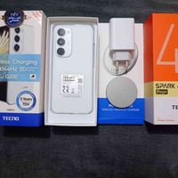 موبايل تكنو سبارك 40 برو بلص ملحقات كامله ما مفتوح بطارية 5000 امبير و...