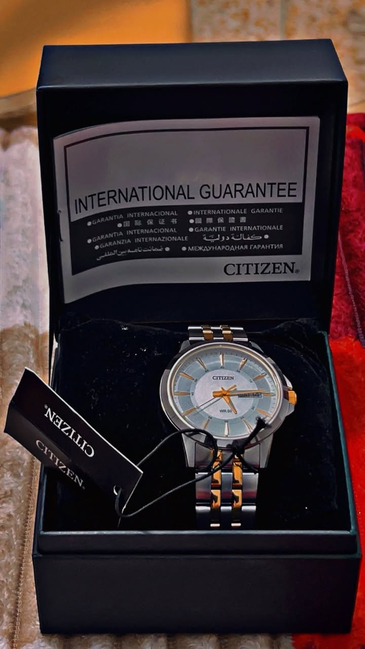 💎 CITIZEN ORIGINAL – VIP WATCH 💎
⌚ ساعة CITIZEN أصلية
🇯🇵 Japan Movement

✨ المواصفات:
• ستانلس ستيل
• يوم + تاريخ
• مقاومة للماء WR 50
• حالة ممتازة جداً
• أصلية 100% 

💰 السعر: 250.000 دينار عراقي
🔹 بيهه مجال بسيط

📩 للتواصل: ***********
📍 المكان: بغداد
