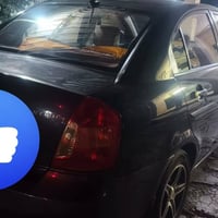 اكسنت ٢٠١١ خليجي رقم بغداد  سيارة نظيفة  باسمي لا ضربة بيه شويه رشات ص...