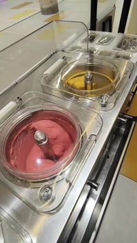 مكينة ايسكريم ايطالية نوع Telme   ثري فيز   ثلاث احواض تبريد راديتر  ي...