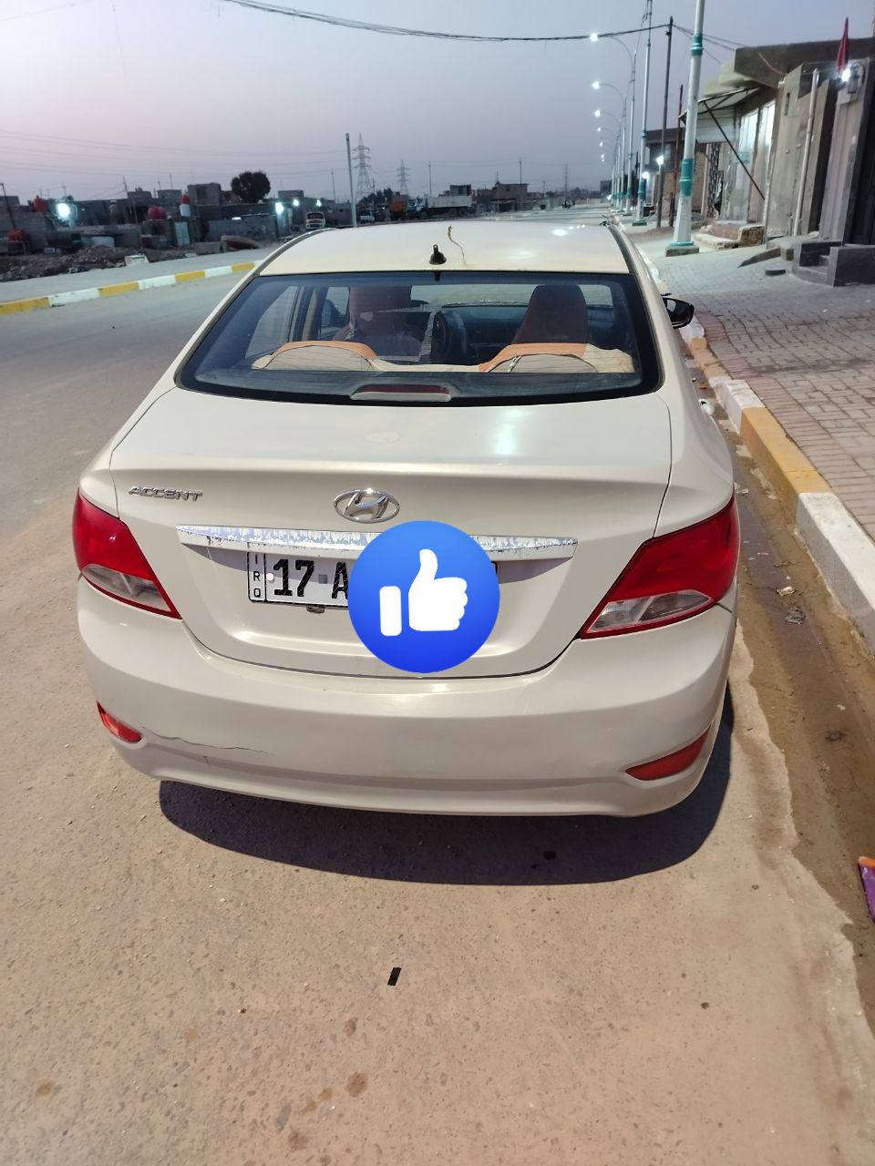 سلام عليكم للبيع اكسنت 2016 خليجي
مكينه 1400  السياره خير من الله رقمها مثنى ضربتها جاملغ امامي  مبدل وباب خلف السايق مرشوش
مكان السياره بسماوه سعرها 85 وبيها مجال للشراي  ***********
