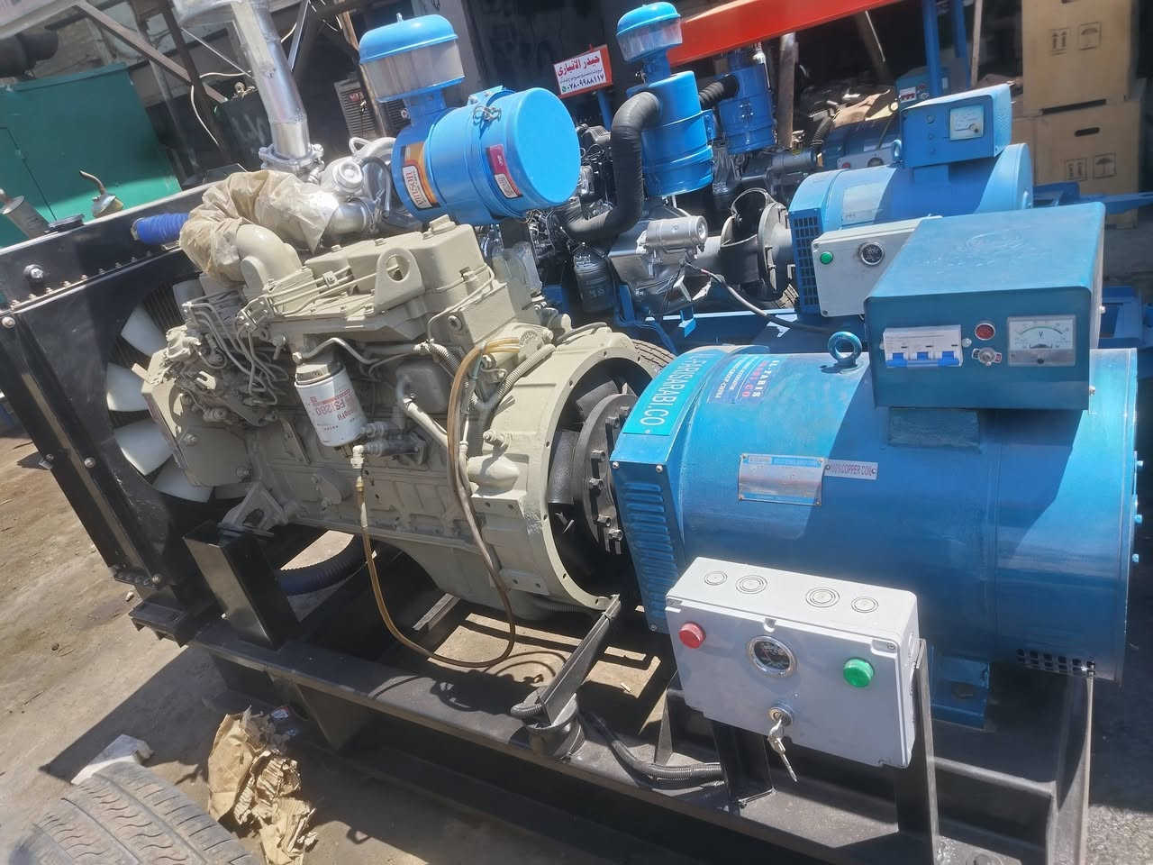 كمنز 62 KVA عمل جديد محرك  اوربي مكان نجف ***********
