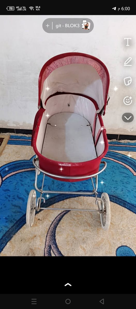 سلام عليكم
عربانه اطفال انكليزيه مريحه وخفيفه بالمشي وكذالك تتفصح وتصير كاروك السعر 30وبيه مجال رقمي *********** بيه واتساب اليريدهه يراسلني
