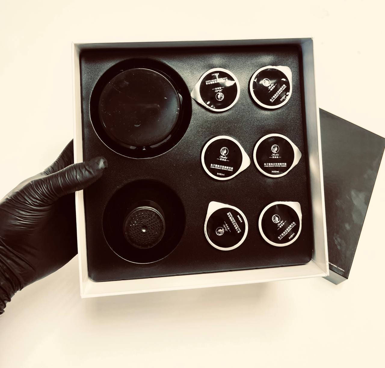 بكج إصلاح الشعر بالكافيار ✨🌸🔥
مناسب لكل أنواع الشعر: جاف، تالف، ومعالج بالألوان.
يحتوي على: معالج + 6 علب كافيار + وعاء لتوزيع المواد.
الكافيار الأسود يساعد على:
إصلاح الأطراف المتقصفة
تقوية الشعر وتعزيز نموه الصحي
تنعيم وترطيب الشعر الجاف والعادي
معالجة الشعر المطاطي والمتكسر
طريقة الاستخدام: 1–2 مرة أسبوعياً حسب حاجة الشعر.


**إذا كنت صاحب هذا الإعلان وتريد حذفه لأي سبب، رجاءا أرسل رسالة إلى الدعم الفني**