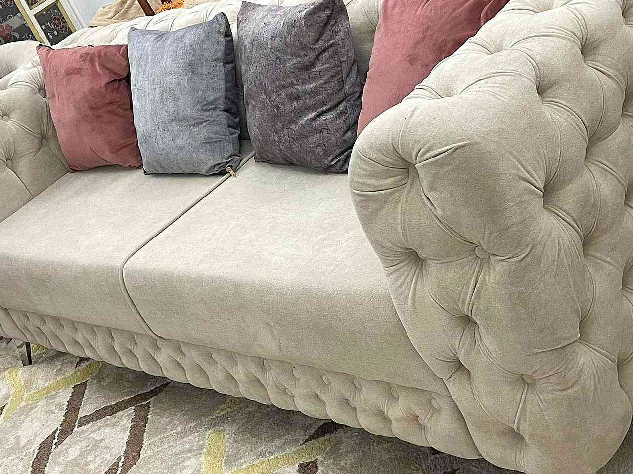 نص تخم اسباني والله بعده جديد بلنايلون نوعيه فاخره مشتري 515 الف
قطعه ام 3 مقاعد + 2كراسي اابو نفر
السعر 400 الف
العنوان البلديات
الرقم *********** واتس
