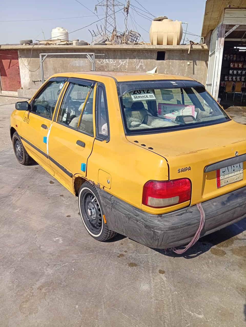 السلام عليكم حبايب
سايبا 2012
رقم بابل مشروع وطني معبرهه هزه بشهر السادس 
هيئه مصفرهه قبل 6شهور
مكينه تبخر ((ترايك وين متريد ))
كير سليم كلشي مابي 
تبريد شغال تدفئه شغاله 
تخم تاير خط ابيض 
باتري جديد 
كهربائيات كلهه شغاله 
سياره جاهزه مال شارع خير من الله متوكفك 
السعر 22ورقه وبيهه مجال حگ الجيه فقط 
عنوان كربلاء حي الوفاء 
***********
