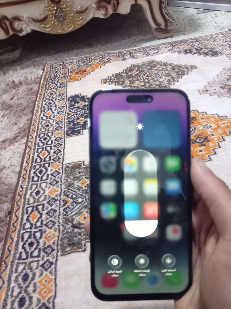 للبيع 14 برو ماكس بطاريه 100 ذاكره 256 الجهاز ماستر مبدل شاشه وبطارية وفيس أيدي يرادله برمجه الجهاز كله شغال السعر 490  الشراي يجي خاص او يتصل
***********
