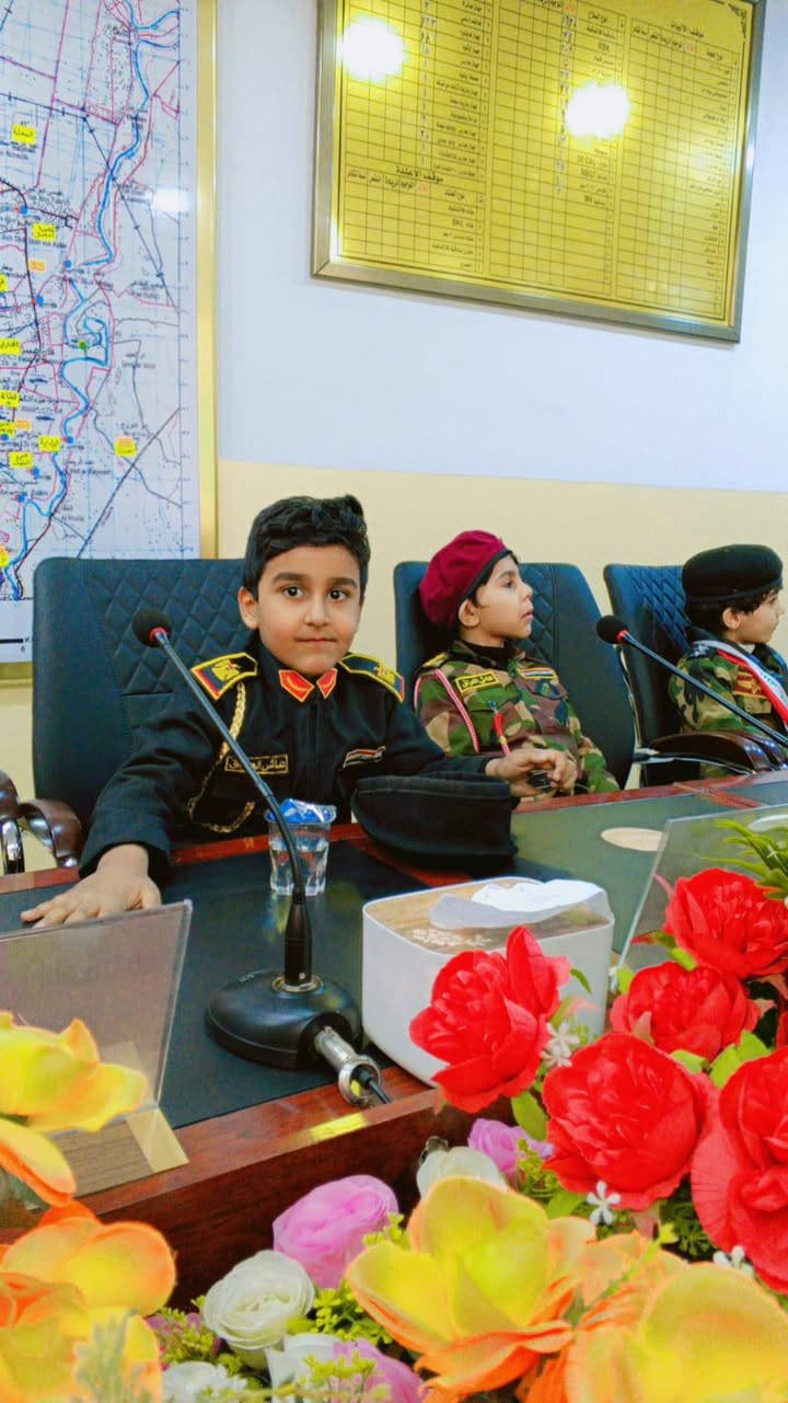 حضور حفل روضة جنات الغدير للقوات الامنية في مقراتهم ..
تحيّة فخر واعتزاز إلى قواتنا الأمنية الباسلة بجميع صنوفها، شكراً لتضحياتكم في حفظ أمن الوطن واستقراره. 
✨ تعلن روضة جنات الغدير الأهلية التسجيل.
بمنهاج حديث، كادر متخصص، بيئة آمنة ومتكاملة لتنمية مهارات أطفالنا 🌈
📍 بغداد – حي النصر الأولى
📞 ***********
طريق طفلك نحو النجاح يبدأ معنا ❤️
