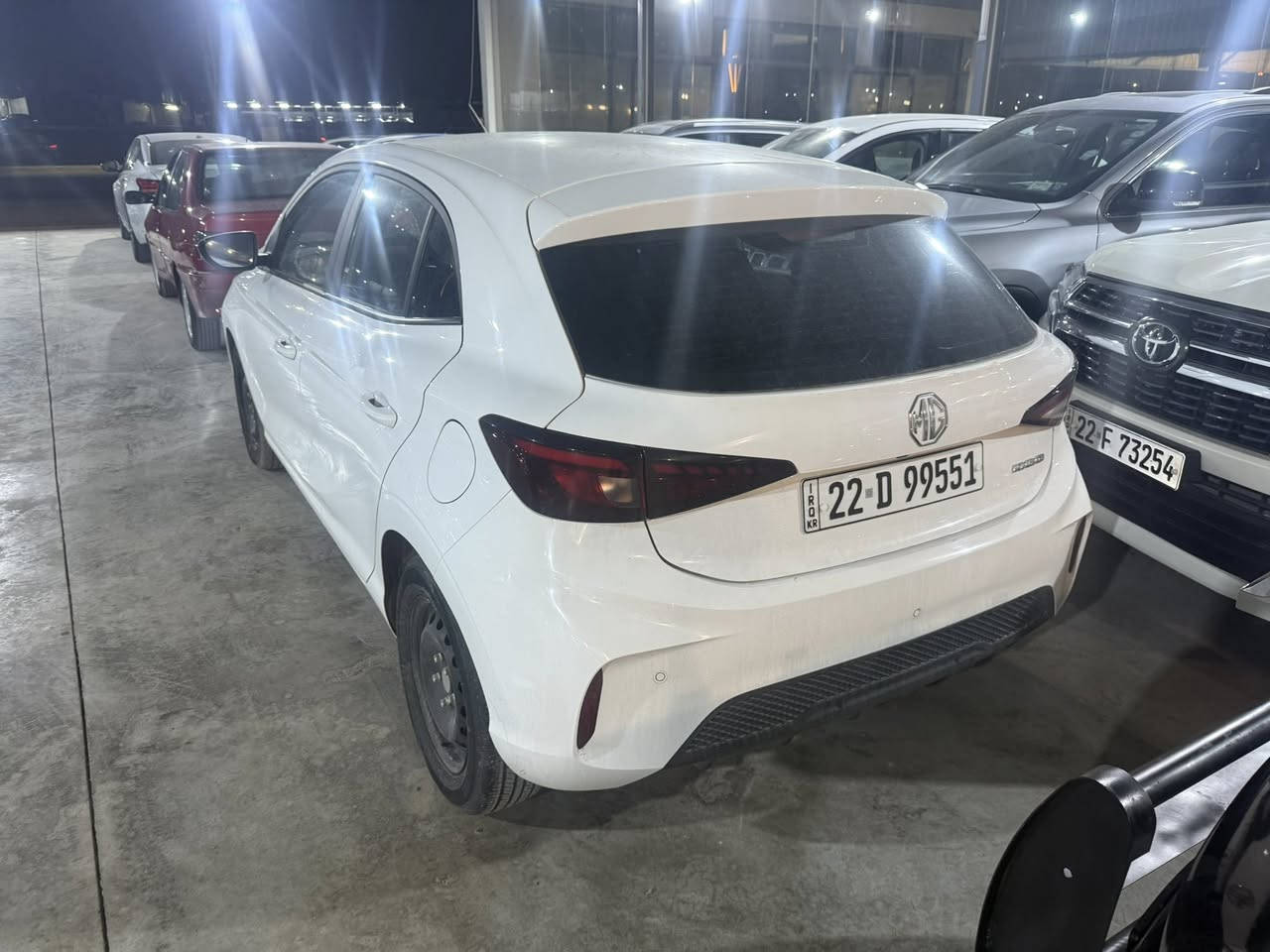 السلام عليكم ام جي 3ماشيه ٢٤ الف موديل ٢٠٢٤ مكاني كركوك 
السعر ١٠٥ نهايتها ***********مرقم اربيل وجاهزه
