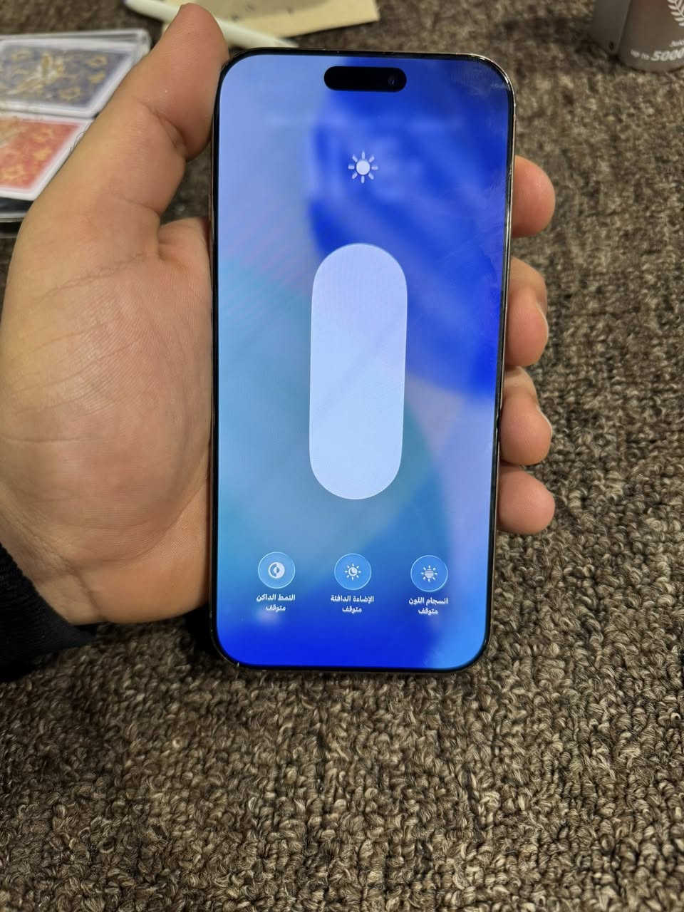 ايفون 16 PRO MAX 
دبل سيم ZA
ذاكرة 512 
بطاريه 89
نموذج M
نضافه 99
الجهاز مامفتوح شرررط حاسبه نورمال ضد الماي بدون غراض 
عنوان موصل ايمن سعرو 1450 الف
***********
