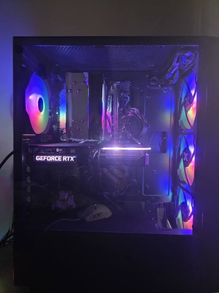 15 12400f

B760M-K ASUS PRIME 
16GB RAM 3200MHZ
 RTX 3060TI 8GB
 SSD ADATA 512GB CASE XIGMATECH DUKE COOLER RGB MASS S4000 
PSU 600W
تجي وياه هديه ماوس attack shark x11  و تفعيل وندوز 11 برو مدى الحياه مجاني 
وبيها مجال للطيبين ♥️ 
مراسلتي واتساب ***********
مكاني البصره ماعندي توصيل تجيني للبيت ابو الخصيب, البصرة
