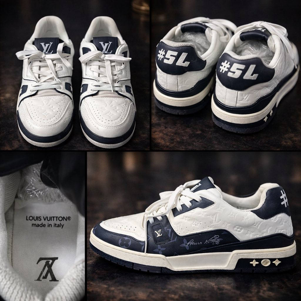 ✨ حذاء Louis Vuitton الأصلي ✨

حذاء فاخر من ماركة Louis Vuitton بتصميم أنيق ورياضي مناسب للاستخدام اليومي وللإطلالات المميزة.

🔹 الماركة: Louis Vuitton
🔹 القياسات مذكوره بالمنشور 
🔹 الصناعة: Made in Italy 🇮🇹
🔹 الحالة: ممتازة كما موضح بالصور
🔹 تصميم فاخر مع شعار LV المميز

تابع كل ماهو جديد ومميز ونادر
توصيل موجود 🚚
📩 للاستفسار أو الشراء مراسلة الصفحة

#


**إذا كنت صاحب هذا الإعلان وتريد حذفه لأي سبب، رجاءا أرسل رسالة إلى الدعم الفني**