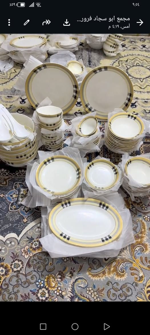 السلام عليكم رمضان كريم سيت فرفوري متكون من 90 قطعه مثل ما موجود بالصوره امامكم سعر السيت 75,000 بالشراي تخلي على الخاص ٧٥الف ٩٠قطعه اهلا وسهلا سيت حلو جميل وين أمهات لبيوت المعدلات.. مال مناسبات عيد جاي الشراي يدخل خاص اهلا وسهلا بكم بغداد الشرطه الخامسه مراسله على الخاص


**إذا كنت صاحب هذا الإعلان وتريد حذفه لأي سبب، رجاءا أرسل رسالة إلى الدعم الفني**