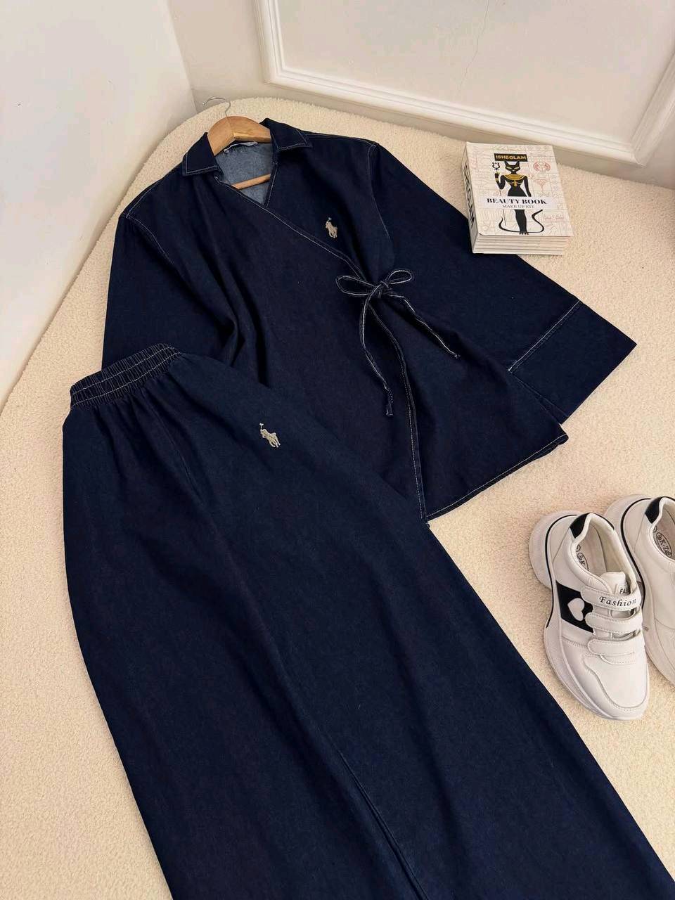 طقم قطعتين جينز كابوي
القياسات- 38 40 _42-44-46-48