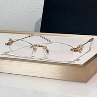 Rimless glasses   نظارات لون ذهبي بتصميم فاخر   السعر ١٢ الف   توصيل ب...
