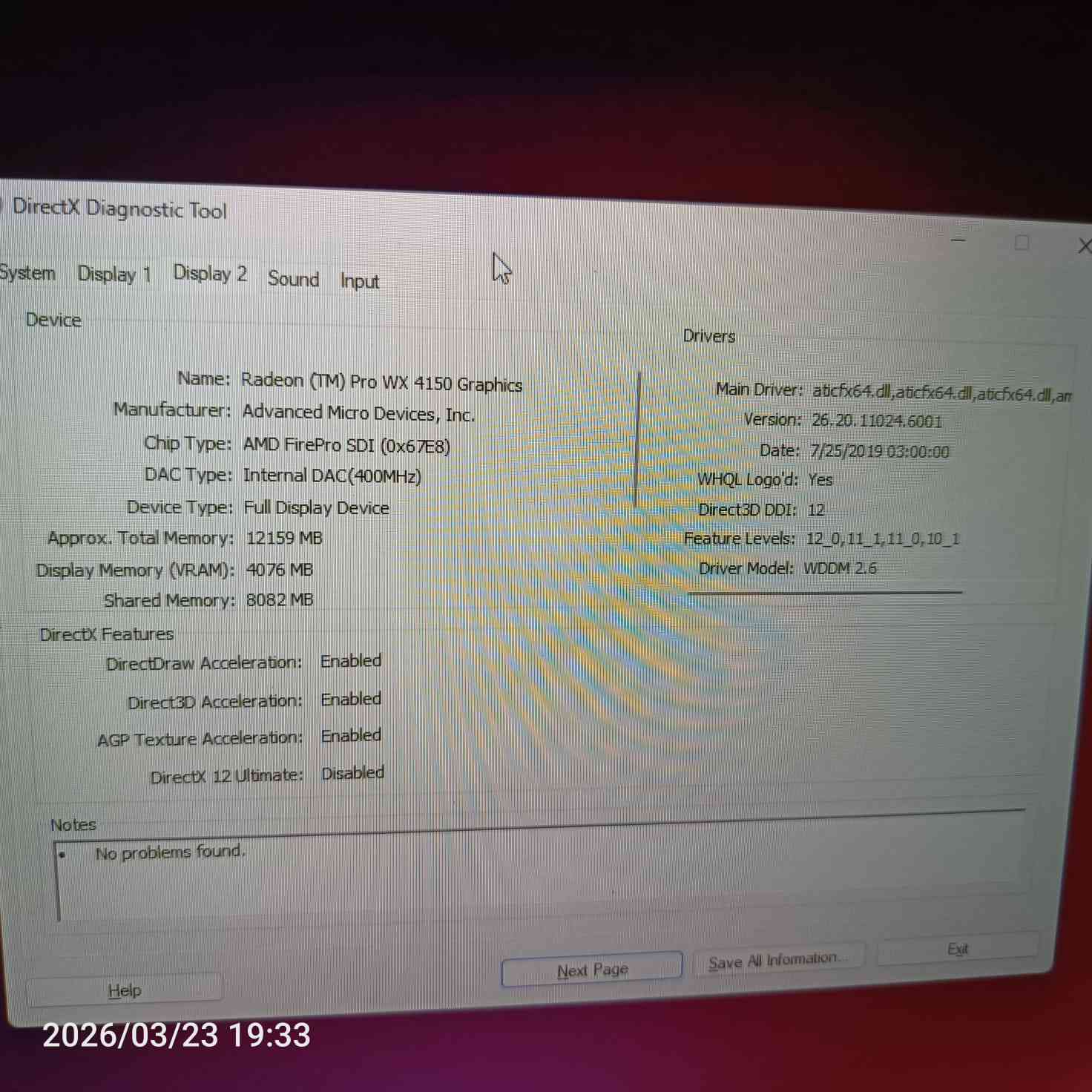 لابتوبDell Precision 7730 للبيع
المواصفات:
core i7-8850  CPU 2.60Hz
RAM 16
HDD. M.2 256GB بها 4 منافذ للهارد
VGA AMD FirePro SDI 4gb يصل الى 12 gb

3 منافذ USB و منفذ HDM ومنفذ LAN ومنذف RAM ومنفذ سماعات ومنفذ سيمكارت SIM ومنفذين TYPE-C

موجود تطبيقات microsoft الورد والاكسل وبور بوينت...  

السعر: 550 الف وبي مجال بصيط

العنوان: بغداد ما عندي توصيل


**إذا كنت صاحب هذا الإعلان وتريد حذفه لأي سبب، رجاءا أرسل رسالة إلى الدعم الفني**