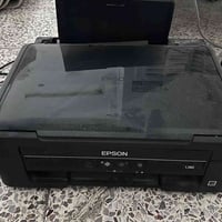 Epson L382 للبيع بيها مشكلة بالحبر تسحب طبيعي وتسوي سكانر بس المسارات ...