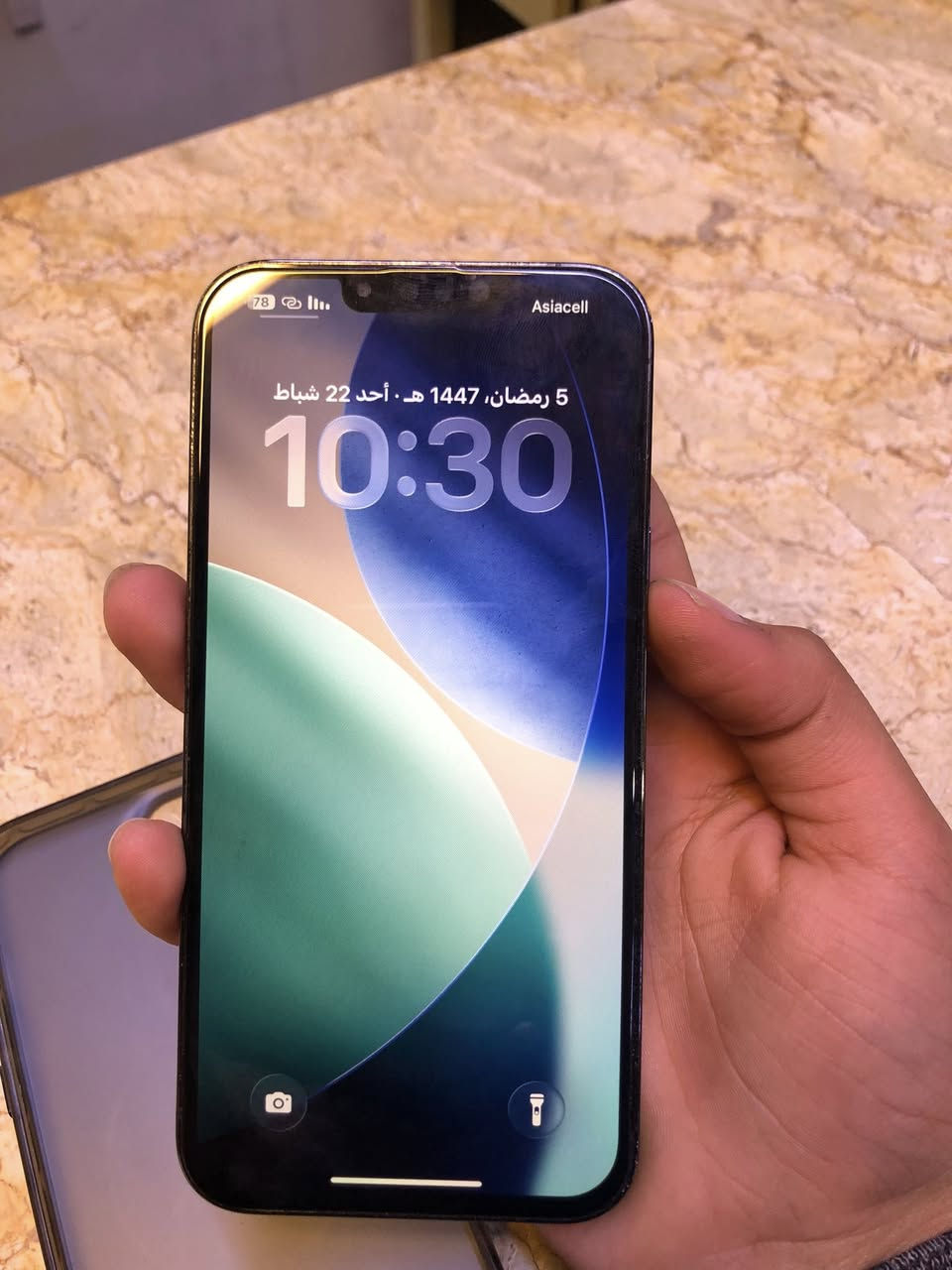 سلام عليكم آيفون 13برو ماكس للبيع جهاز مبدل بي بي بطاريه  جهاز كلش نضيف بطاريه 100ذاكره 256جهاز ويا كفر وشاحه كامله ولزكه مضلل سهر جهاز 725وبي مجال للطيبين مكان بغداد الغزاليه رقم ***********
