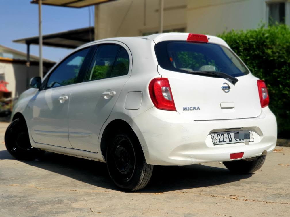 NISSAN MICRA 
ــ مودیل 2020
ــ مواصفات خلیجی 
ــ نظام ABS  ـ قفل مرکزی 
ــ مرایة كهربائیة ـ ئاوێنە کارەبایی 

ــ السعر 105 ورقە و مجال قلیل
ــ علیها غرامە 300 دولار ینزل من السعر
ــ 3 ورقە غرامەی لەسەرە بۆت دەگەڕێنمەوە 

ــ بدون صبغ فقط حافة بك لایت تعدیل بارد
ـ سبوغ و لێدرانی نیە لێوی بەگ لایتی ساردەکوتە 

ــ کیر + محرک + تبرید + تحویل بشرط
ــ سنوی بەسەر نەچووە ـ السنویة جدیدة
ــ *********** موجود واتساپ ـ ڤایبر أربيل, العراق
