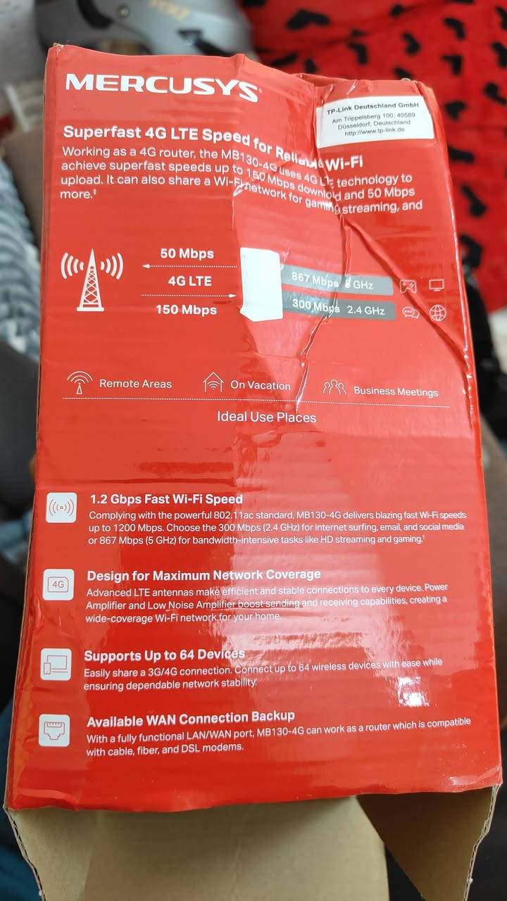 راوتر  شركة MERCUSYS الغنيه عن التعريف شريحه ونانو متعدد الاستخدام  يستقبل 30 جهاز نت ولا غلطه الس.. ع.. ر 40الف قفل جديد ما مستخدم  سعره تره فوك ال50 
***********
***********
