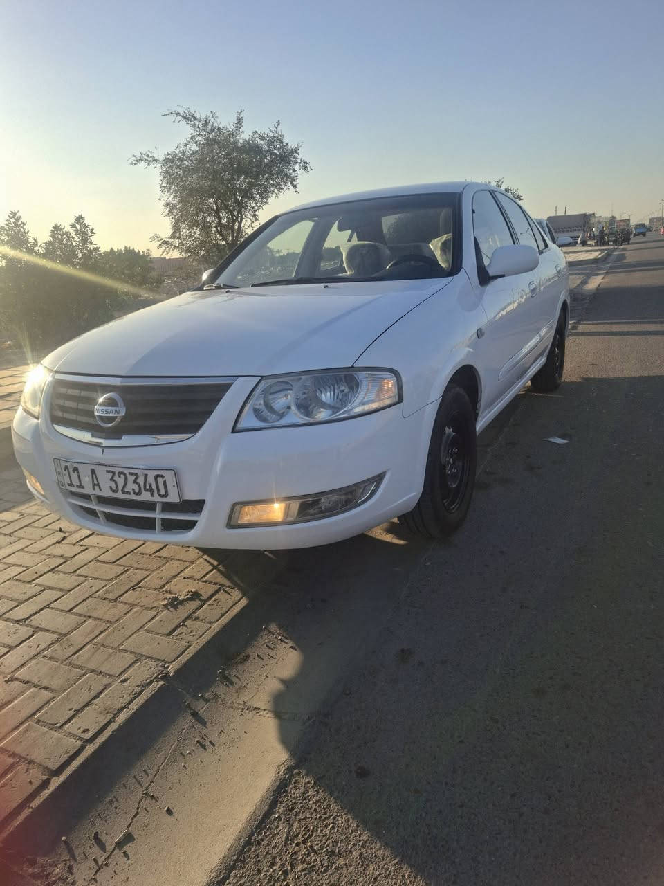نيسان سني 2008 سيارة كفالة عامه من التبديل والضربة بية ملاحظات صبغ بين الباب والجاملغ الامامي بسيطة بدون داخل ماشية 126 km  سيارة كاملة من تبريد وصدر امامي خلفي تخم تاير سيارة مابية نقص برغي السعر 100 $ بية مجال قليل العنوان الحارثية ***********
