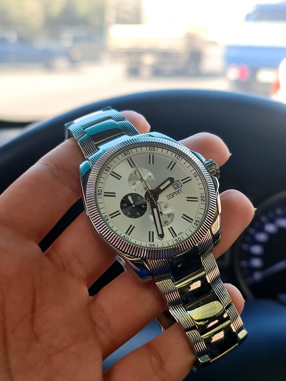 ⌚️💯🔥ESPRIT ORIGINAL 

جديدة غير مستعملة نهائي لزقات الشركة عليها (مخزنة)

عنا بسعر أقل من المستعمل 🔥🔥🔥

بدون ملحقات 

حجم كبير نظام كروناغراف ستوب واتش، تاريخ 

نظام إضاءة ليلية عقارب وأرقام مضيئة Luminous 

ستانلس ستيل بأفضل الخامات 

سعرها جديد حول 150 دينار 

للبيع بسعر مغري  🔥🔥
والله يبارك لصاحب النصيب 🌹🌹

للتواصل على الرقم التالي او على الخاص 0795472588

✨️يرجى متابعة الصفحه لكي يوصلكم كل ما هو جديد ✨️⌚️


**إذا كنت صاحب هذا الإعلان وتريد حذفه لأي سبب، رجاءا أرسل رسالة إلى الدعم الفني**