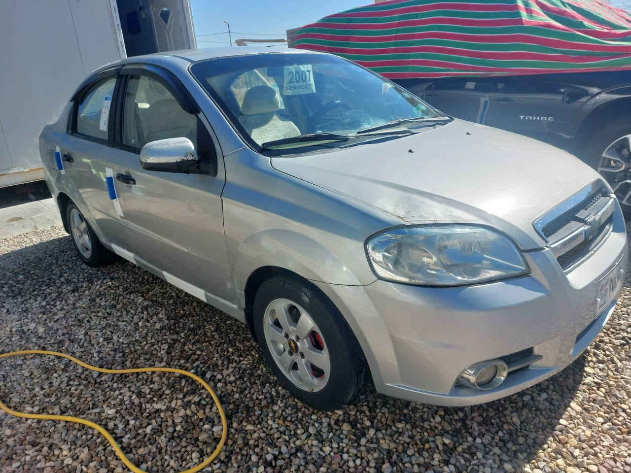 للبيع أفيو موديل ٢٠٠٧ السيارة جاهزة من كل شي أوتماتيك تحويل مباشر جاملغ أمامي بيها وخياسات مسويهن رقم نكليزي  بغداد علية السعر ٤٨ ورقه الاتصال *********** مكان الديوانية
